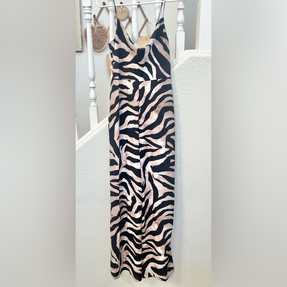 Animal print pantsuit